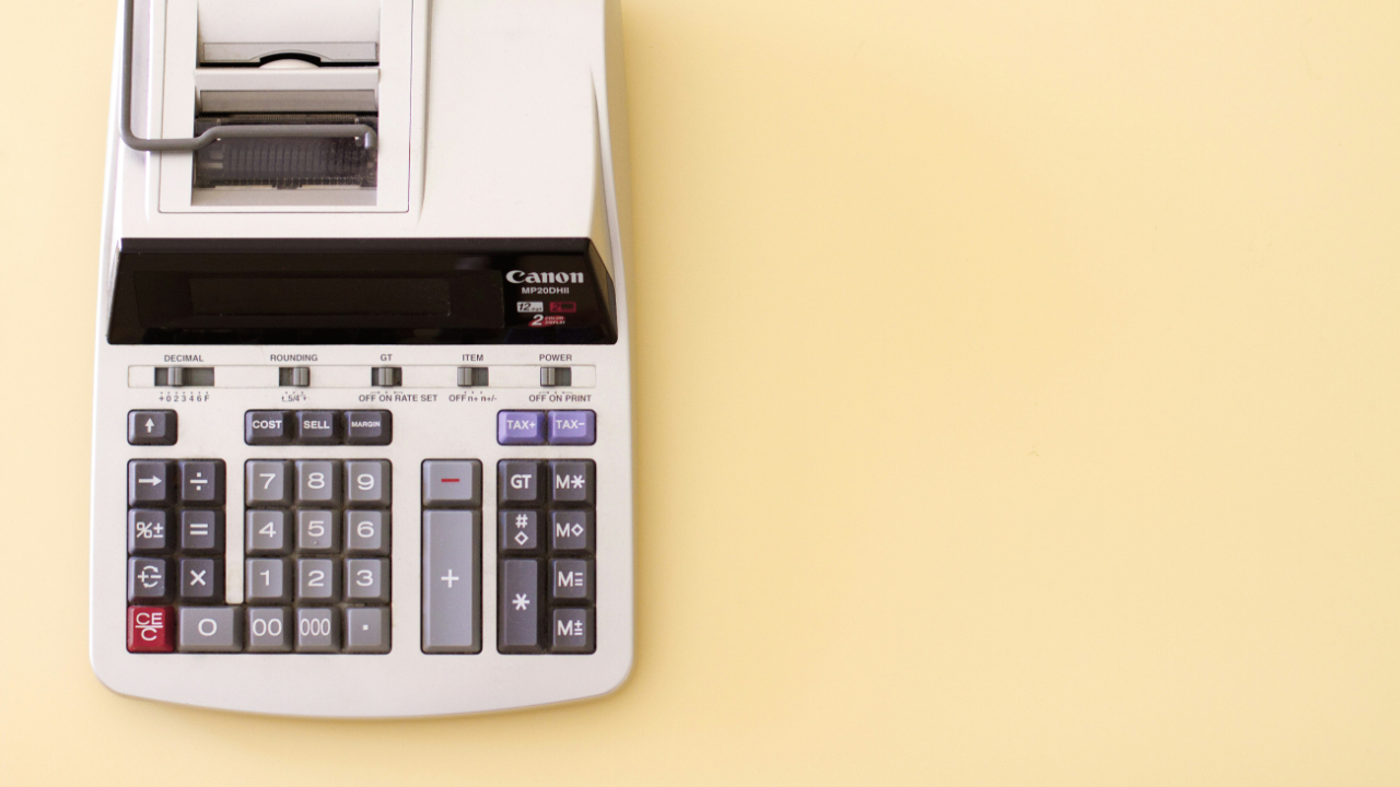 White Canon cash register by StellrWeb